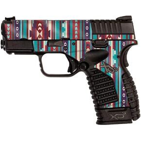 MightySkins Glossy Glitter Skin Compatible with Springfield XDS 3.3 - Southwest Stripes | Protective, Durable High-Gloss Glitter Finish | Easy to Apply, Remove, and Change Styles | Made in The USA