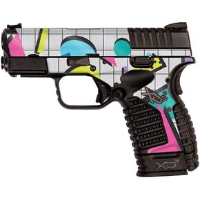 MightySkins Glossy Glitter Skin Compatible with Springfield XDS 3.3 - Awesome 80s | Protective, Durable High-Gloss Glitter Finish | Easy to Apply, Remove, and Change Styles | Made in The USA