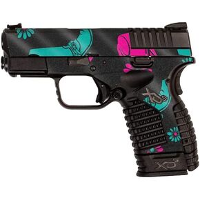 MightySkins Glossy Glitter Skin Compatible with Springfield XDS 3.3 - Neon Cowgirl | Protective, Durable High-Gloss Glitter Finish | Easy to Apply, Remove, and Change Styles | Made in The USA
