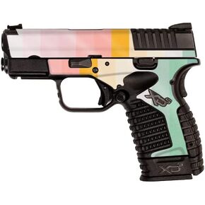 MightySkins Glossy Glitter Skin Compatible with Springfield XDS 3.3 - Horizon Stripes | Protective, Durable High-Gloss Glitter Finish | Easy to Apply, Remove, and Change Styles | Made in The USA