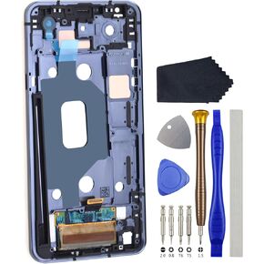 Full LCD Digitizer Touch Screen Assembly Replacement with Screen Frame for LG Stylo 5 LM-Q720 Blue Including Tool Kit