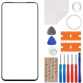 Front Glass Outer Screen Lens Replacement Compatible with OnePlus 7 Pro OnePlus 7T Pro1+7 pro 6.67 inch with Tools(No Display and Touch digitizer)