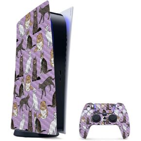 غلاف ألعاب MightySkins من ألياف الكربون لجهاز PS5 / Playstation 5 حزمة الإصدار الرقمي - طباعة بقرة | لمسة نهائية متينة من ألياف الكربون | سهل التطبيق وتغيير الأنماط | صنع في الولايات المتحدة الأمريكية