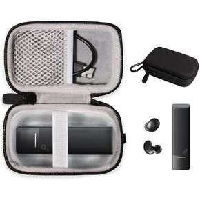 CaseSack Case for Soundcore A30i by Anker Noise Cancelling Earbuds (Matte Black)
