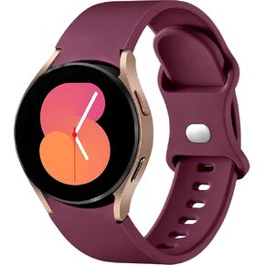 DaQin No Gap Band Compatible with Samsung Galaxy Watch 6 Band/Galaxy Watch 5&4 Band 40mm 44mm, Watch 5 Pro Band 45mm/Watch 6 Classic 43mm 47mm,20mm Soft Silicone Sport Replacement Bands for Women Men