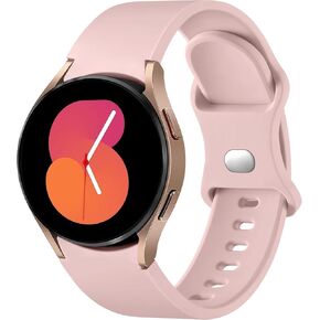 DaQin No Gap Band Compatible with Samsung Galaxy Watch 6 Band/Galaxy Watch 5&4 Band 40mm 44mm, Watch 5 Pro Band 45mm/Watch 6 Classic 43mm 47mm,20mm Soft Silicone Sport Replacement Bands for Women Men