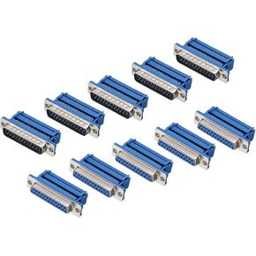 uxcell 5Pairs D-SUB DB25 25 Pin IDC Crimp Connector Female Male 2.54mm Pitch for Flat Ribbon Cable