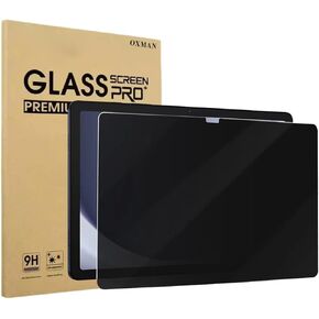 OXMAN Privacy 1 Pack Screen Protector for Samsung Galaxy Tab A9 Plus 11 Inch 2023, Case Friendly Tempered Glass for Samsung Tablet A9 Plus/ A9+ 11'' 5G (SM-X210/X216/X218), transparent