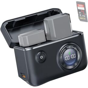 Mcoplus NP-FZ100 Multi-Function Battery Fast Charger Case with Extra SD Card Slot for Sony NP-FZ100 Battery, Fit for Sony A7iii, A1, A7R III, A7R IV, A9, A9II, A6600, Alpha 9S, A7R3 A7S III, A7R III