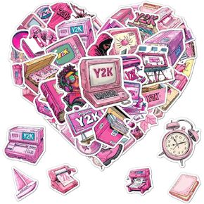 مجموعة من 50 قطعة من ملصقات الكتب لزجاجات المياه المضحكة وأمتعة الكمبيوتر المحمول ودفتر القصاصات والمذكرات للمراهقين والبنات والبالغين ملصق جمالي مقاوم للماء شارات الفينيل الصغيرة in Kuwait