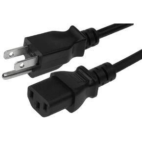 3 Feet (1 Meters) 14AWG Heavy Duty 3 Prong Monitor (Universal Power Cord) Computer Power Cord 3ft (1M) 3 conductor (IEC320 C13 to NEMA 5-15P) 15 Amp AC Power Cable MM682167 (10 Pack)