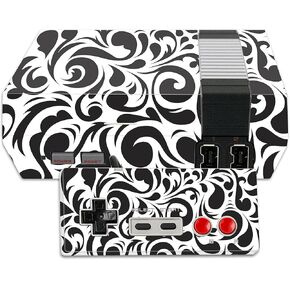 MightySkins Skin Compatible with Nintendo NES Classic Edition wrap Cover Sticker Skins Swirly Black