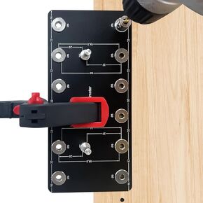 Shelf-Pin Jig 6 mm Shelf-Pin Jig 5 mm - Shelf Pin Drilling Jig - Drill Guide for Straight Holes - Shelf Pin Jjig – Steel Drill Guide - Woodworking Tools & Accessories