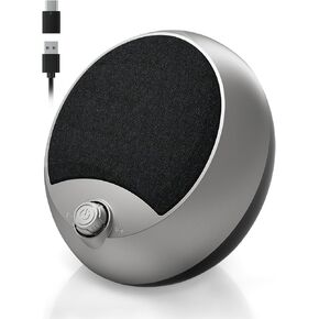 Computer Speaker PC USB for Desktop Laptop, Loud and Clear Sound with Type C Adapter for Desktop, PC, Laptop, Phone Gray