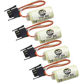 4-Pack 1747-BA Battery Allen Bradley Replace for 1769-BA Battery, CR14250SE 3V Lithium Battery