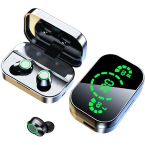 TWS True Wireless Earbuds Bluetooth In-Ear Headphones Waterproof Blue Tooth Ear Buds Wireless Earphones for iPhone Android Phones Invisible Mini Small Earbuds Wireless Bluetooth for Small Ear Canal