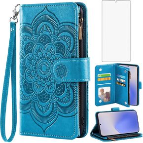 Asuwish Phone Case for Samsung Galaxy Note 20 Glaxay Note20 5G Wallet Cover with Tempered Glass Screen Protector and Flip Credit Card Holder Stand Cell Gaxaly Notes 20s Twenty Not S20 Women Men Grey
