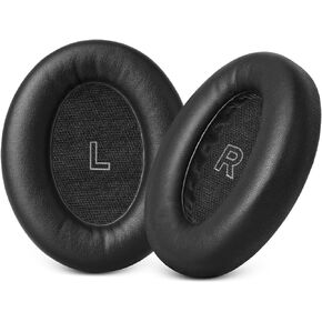 GVOEARS Replacement Ear Pads for QC Ultra, Ear Cushions for Bose QuietComfort Ultra Wireless Headphones Not Fit Bose QC35, Earpads with Softer Protein Leather, Memory Foam, Thickness - Black