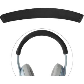 Linkidea Headband Protector Compatible with Beats Solo3, Solo2, Solo 3, Solo 2, Wireless On-Ear Headphones Replacement Headband Cover, Flex Fabric Head Top Pad Easy DIY Installation (Black)
