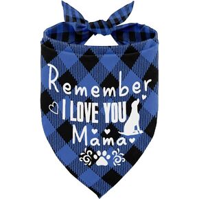 Dog Bandana, Dog Bandana, Dog Scarf Classical Plaid Printing, Dog Scarf Accessories, Dog Bandana Pet Scarf, Christmas Birthday Dog Mom's Gift, Remember I Love You Mama (N40) in Saudi Arabia