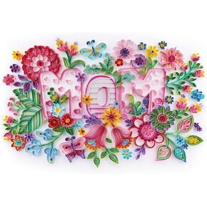 مجموعات لف اللوحة الورقية الفريدة من نوعها، لوحة بالأرقام للبالغين - ثعلب حب الأم، أفضل الهدايا المصنوعة يدويًا لتزيين الحائط (مجموعة الرسم + مجموعة الأدوات) in Kuwait