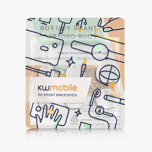 kwmobile 6X Replacement Ear Tips Compatible with Sony WI-C300 / WI-C400 / MDR-XB55AP / MDR-EX155AP - Silicone Tips for Earphones - White in Kuwait