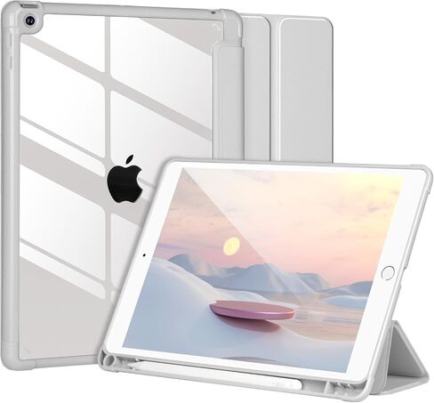 Case Compatible with iPad 9/8/7th Generation 10.2’’2019/2018/2017,Case for iPad 10.2 inch, Shockproof Hard Shell Clear Cover with Pencil Holder,Tablet Cover for iPad 10.2‘‘ with Auto Wake/Sleep,Green in Saudi Arabia