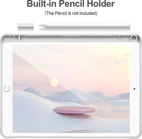 Case Compatible with iPad 9/8/7th Generation 10.2’’2019/2018/2017,Case for iPad 10.2 inch, Shockproof Hard Shell Clear Cover with Pencil Holder,Tablet Cover for iPad 10.2‘‘ with Auto Wake/Sleep,Green in Saudi Arabia