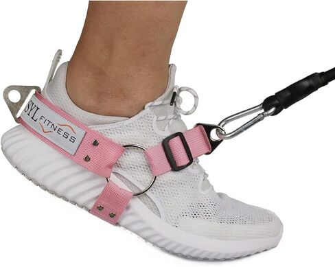 SYL Fitness Glute Workout Kickback Strap – Booty Building and Workout Trainer – Home and Gym Leg Resistance Booty Bands for Cable Machines (Black, Single Pack) in Kuwait