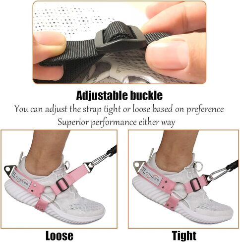 SYL Fitness Glute Workout Kickback Strap – Booty Building and Workout Trainer – Home and Gym Leg Resistance Booty Bands for Cable Machines (Black, Single Pack) in Kuwait