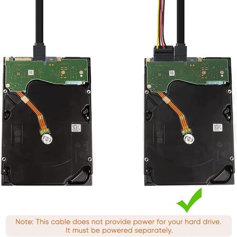 كابل SATA III مكون من قطعتين، كابل بيانات مستقيم SATA III بسرعة 6.0 جيجابت في الثانية مع مزلاج قفل [مضفر من النايلون] لمحرك أقراص SATA HDD وSSD ومحرك الأقراص المضغوطة وكاتب الأقراص المضغوطة (12 بوصة، أسود) in Kuwait