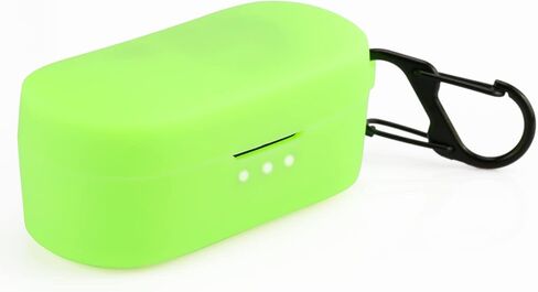 غطاء حافظة LEFXMOPHY لسماعات الأذن اللاسلكية TOZO T9 True، واقي جلد واقي من السيليكون الأخضر يتوهج في الظلام in Saudi Arabia