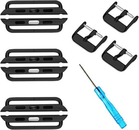 Watch Band Connector Kit for Apple Watch, Metal Replacement Adapter for iWatch Straps Ultra (49mm) & Series 8 7 (45mm 41mm) Series 6 5 4 (44mm 40mm) Series 3 2 1 (42mm 38mm) in Saudi Arabia