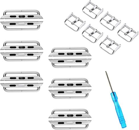 Watch Band Connector Kit for Apple Watch, Metal Replacement Adapter for iWatch Straps Ultra (49mm) & Series 8 7 (45mm 41mm) Series 6 5 4 (44mm 40mm) Series 3 2 1 (42mm 38mm) in Saudi Arabia