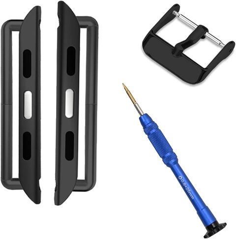 Watch Band Connector Kit for Apple Watch, Metal Replacement Adapter for iWatch Straps Ultra (49mm) & Series 8 7 (45mm 41mm) Series 6 5 4 (44mm 40mm) Series 3 2 1 (42mm 38mm) in Saudi Arabia