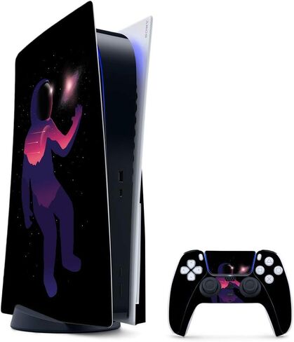 MightySkins Gaming Skin for PS5 / Playstation 5 Digital Edition Bundle - Meditation | Protective Viny wrap | Easy to Apply and Change Style | Made in The USA in Saudi Arabia
