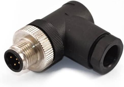 M12 Cable Connector Screw-Joint Termination Right Angle Non-Shield (4 Pin Female A-Code) in Kuwait