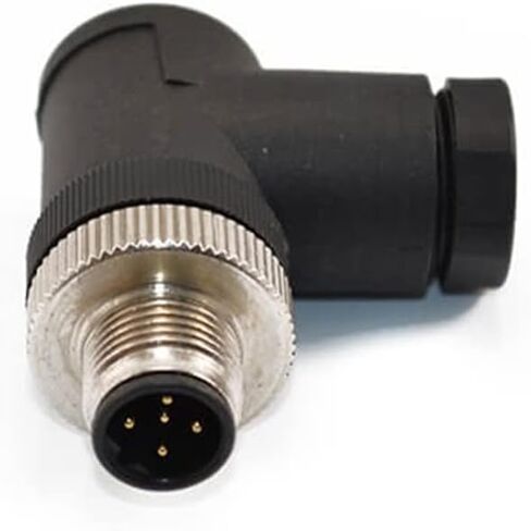 M12 Cable Connector Screw-Joint Termination Right Angle Non-Shield (4 Pin Female A-Code) in Kuwait