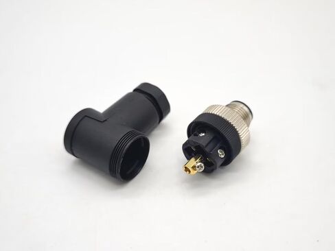 M12 Cable Connector Screw-Joint Termination Right Angle Non-Shield (4 Pin Female A-Code) in Kuwait