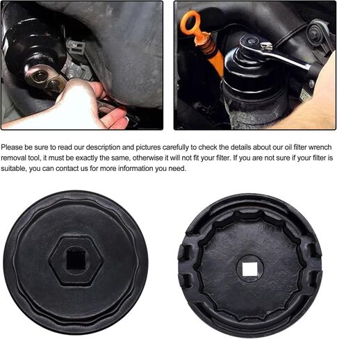 64 mm x 14 flutes Oil Filter Wrench Removal tool Compatible with Toyota Lexus (Sliver) in Saudi Arabia