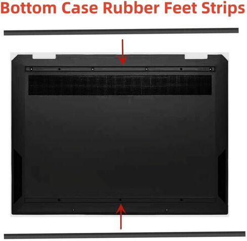 غطاء سفلي للكمبيوتر المحمول قواعد مطاطية شرائط بديلة لـ HP Spectre X360 14-EA الغطاء السفلي شريط مطاطي للقدم مانع للانزلاق حصيرة in Kuwait