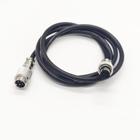 GX12 4 Pin Cable Male to Female Head Aviation Cordset, GX12 4 Pin Panel Mount Circular Metal Aviation Connector Adapter Female to Male（1Meter） in Saudi Arabia