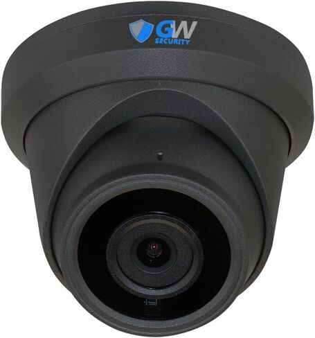 كاميرا مراقبة GW Security 4K 8MP خارجية/داخلية 2.8-12 مم عدسة تكبير متغيرة البؤرة PoE IP وميكروفون برج رمادي (GW7078MIC) in Saudi Arabia