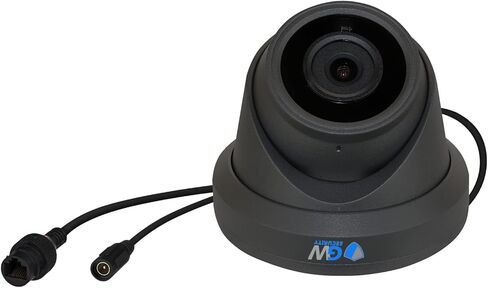كاميرا مراقبة GW Security 4K 8MP خارجية/داخلية 2.8-12 مم عدسة تكبير متغيرة البؤرة PoE IP وميكروفون برج رمادي (GW7078MIC) in Saudi Arabia