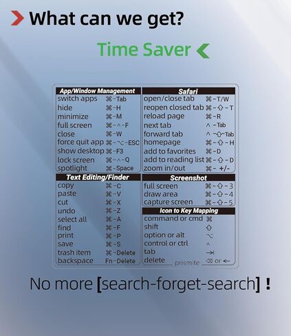 mac Shortcut Sticker 2023 (Clear, 1) in Saudi Arabia