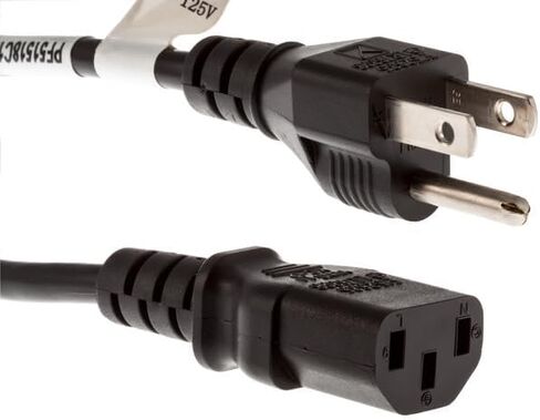 Universal 3 Prong AC Power Cord Replacement for Ion Speaker Power Cord, Amp Power Cord, Ion Pathfinder Speaker Systems, 18 AWG, 10A/125V Rated, C13 to NEMA 5-15P, Lifetime Wty (3 ft) in Saudi Arabia