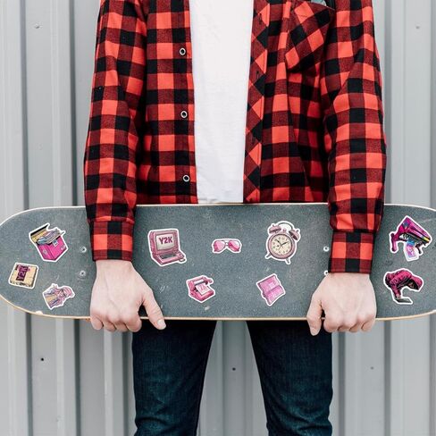 مجموعة من 50 قطعة من ملصقات الكتب لزجاجات المياه المضحكة وأمتعة الكمبيوتر المحمول ودفتر القصاصات والمذكرات للمراهقين والبنات والبالغين ملصق جمالي مقاوم للماء شارات الفينيل الصغيرة in Kuwait