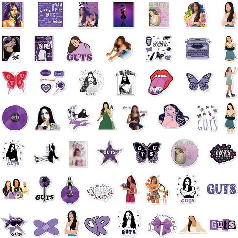 ملصقات موسيقى المغني 50 قطعة، ملصقات POP المثيرة لزجاجة المياه، الكمبيوتر المحمول، لوح التزلج، الجيتار، الهاتف. ملصقات فينيل مقاومة للماء للبالغين والرجال والمراهقين والأولاد والبنات (T) in Kuwait