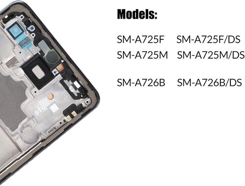 بديل لشاشة LCD Samsung Galaxy A72 مع إطار INCELL لهاتف Samsung A72/A72 5G A725F A725M A726B A726B/DS مجموعة محول رقمي لشاشة تعمل باللمس شاشة LCD مع طقم إصلاح (بدون وظيفة بصمة الإصبع) in Saudi Arabia