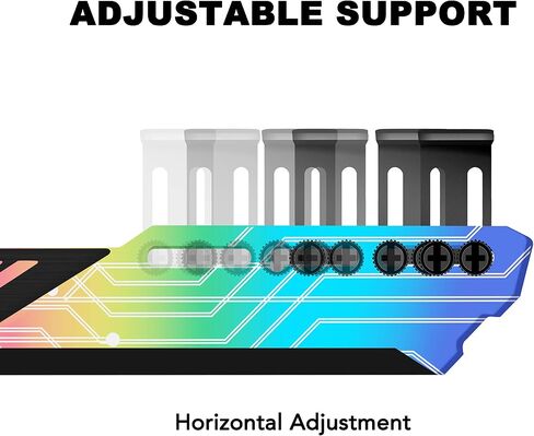 EZDIY-FAB RGB GPU حامل 5V 3-Pin ملون RGB Graphics Card GPU يدعم حامل بطاقة الفيديو، حامل بطاقة الفيديو / حامل الحافظة - 309-1 in Kuwait